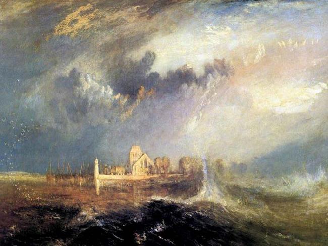 Joseph Mallord William Turner Quillebeuf, at the Mouth of Seine oil painting picture